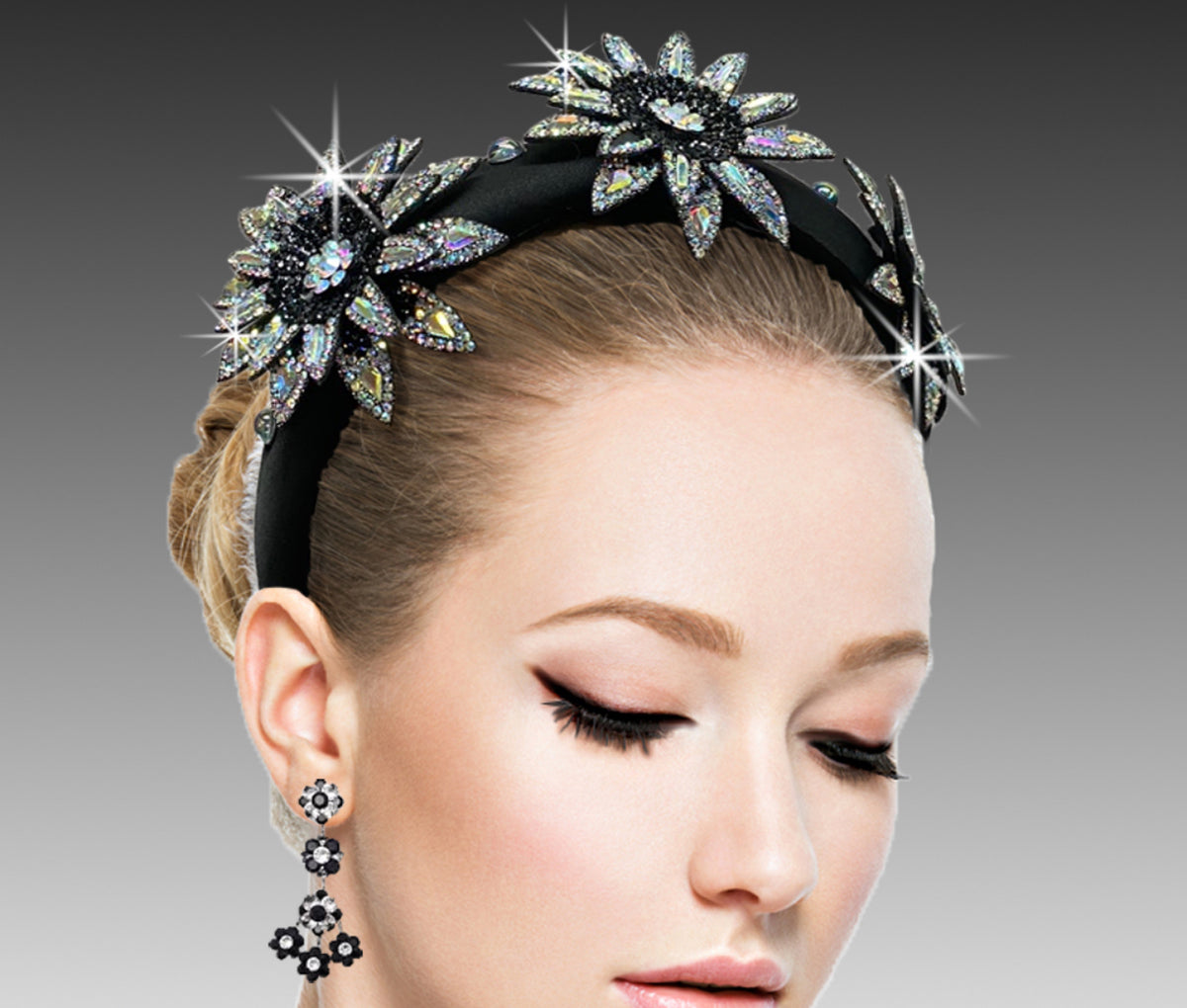 Asterisk Black Headband