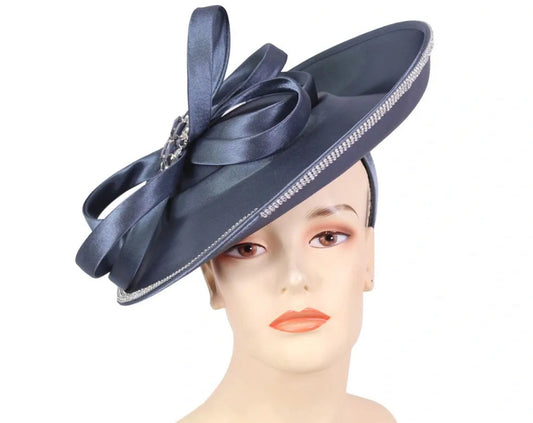 Satin Blue Fascinator