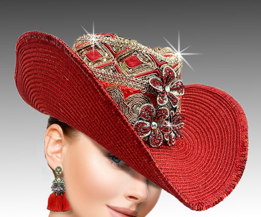 Houdini Red Cowboy Hat