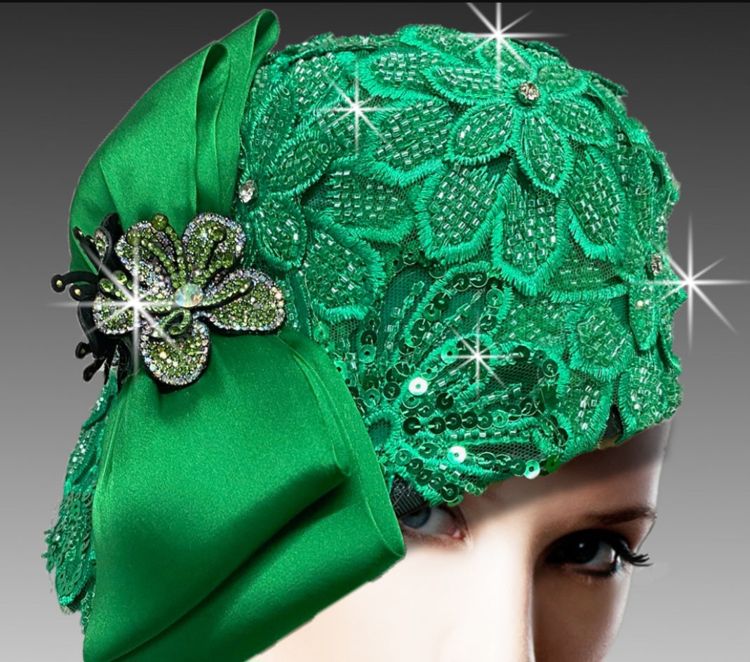 Emerald Radiance Fascinator
